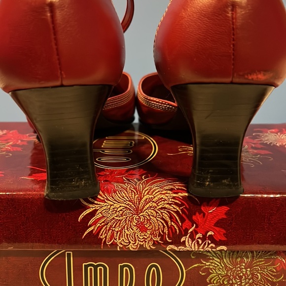 Impo Nelson Leather Pumps, Havana Red, Size 11M - Picture 7 of 12